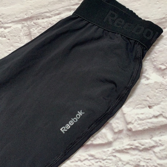 Reebok play dry black blue stretch pants - Picture 3 of 5